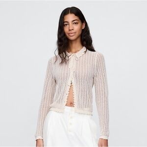 Cream Women's Cardigan Sweater